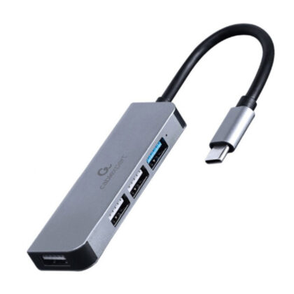 Adaptador 4 em 1 Hub USB tipo C de 4 portas (1 x USB 3.1 + 3 x USB 2.0) - GEMBIRD