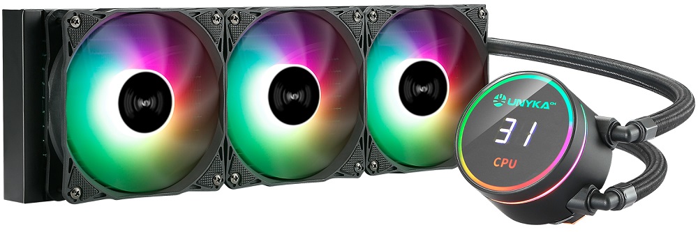 Water Cooler CPU AquaStorm 360 120mm (Preto) - UNYKACH