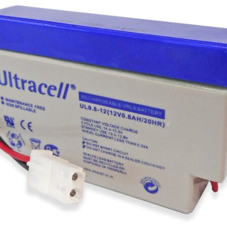 Bateria Chumbo 12V 0,8Ah (96 x 25 x 62 mm) - Ultracell