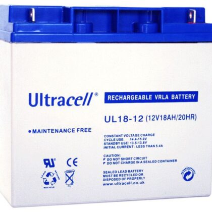 Bateria Chumbo 12V 18Ah (181 x 77 x 167 mm) - Ultracell