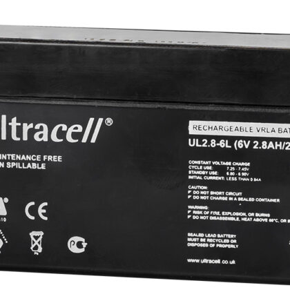 Bateria Chumbo 6V 2,8Ah (134 x 35 x 61 mm) - Ultracell