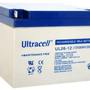 Bateria Chumbo 12V 26Ah (175 x 166 x 125 mm) - Ultracell