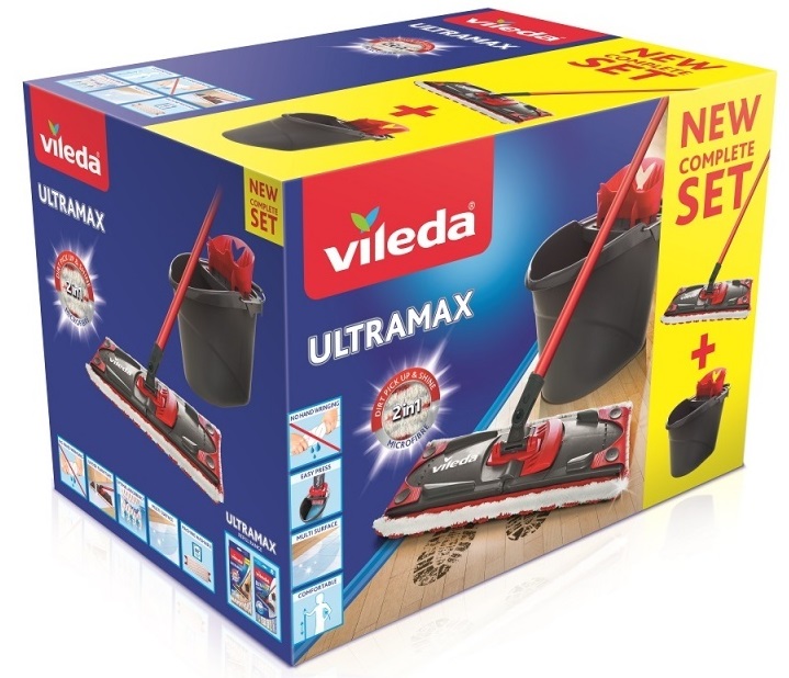 Sistema de Limpeza Ultramax Mopa + Balde - VILEDA