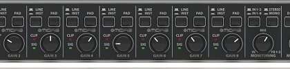 Interface Áudio 18x20 USB c/ Pré-Amplificadores de Microfone Midas - BEHRINGER