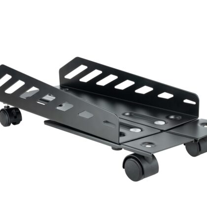 Suporte p/ Caixa de PC 25Kg c/ Rodas (Preto) - TOOQ