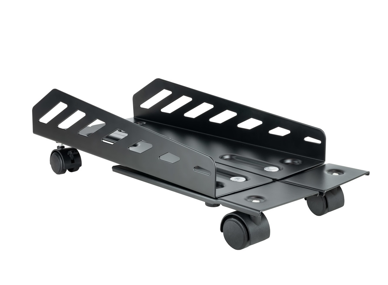 Suporte p/ Caixa de PC 25Kg c/ Rodas (Preto) - TOOQ