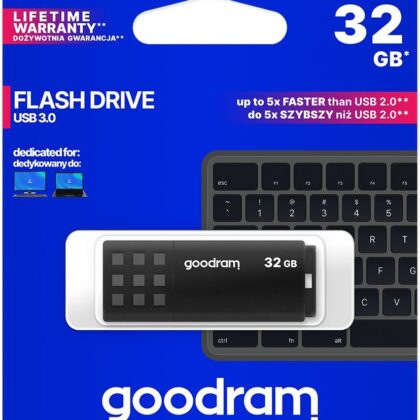 Pen Drive USB 3.0 32GB UME3 (Preto) - GOODRAM