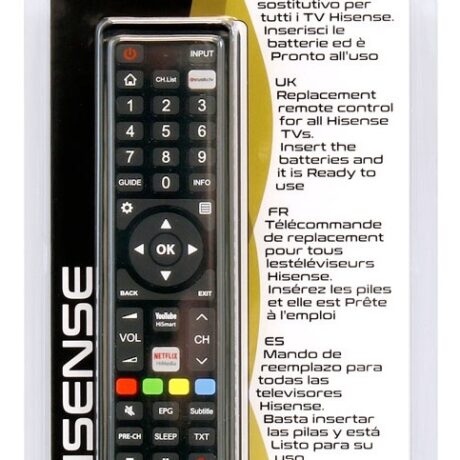 Comando Universal Dedicado p/ TVs LCD HISENSE - UNITRONIC