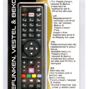 Comando Universal Dedicado p/ TVs LCD TELEFUNKEN, VESTEL e BEKO - UNITRONIC