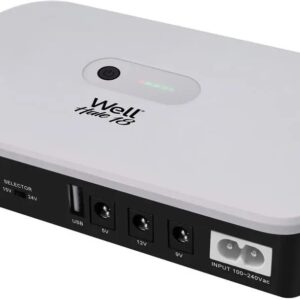 Mini UPS Hale 18W 5V/9V/12V PoE + 15V/24V USB - WELL
