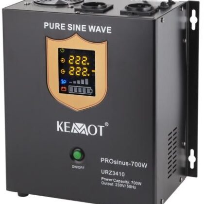 Conversor 12V - 220V 700W (ONDA PURA) Estabilizador Tensão c/ Função Carregamento Bateria - KEMOT