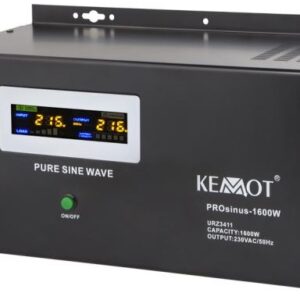 Conversor 12V - 220V 1600W (ONDA PURA) Estabilizador Tens?o c/ Fun??o Carregamento Bateria - KEMOT