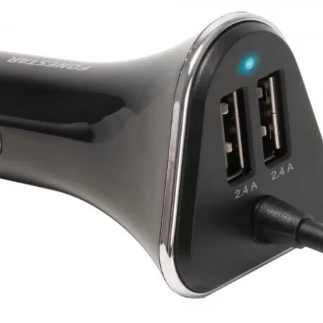 Carregador de Isqueiro 4x USB 5V / 2,4A - FONESTAR