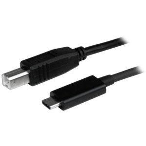 Adaptador USB C Macho - USB B Macho Preto (1 metro) - STARTECH