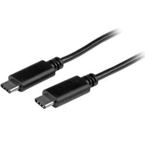 Cabo USB C Macho - USB C Macho (1 metro) Preto - STARTECH