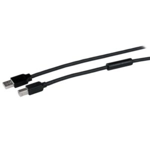 Cabo USB A Macho - USB B Macho Alum?nio/Preto (15 mts) - STARTECH