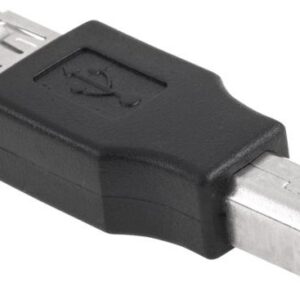 Ficha Adaptadora USB B Macho - USB A Fêmea