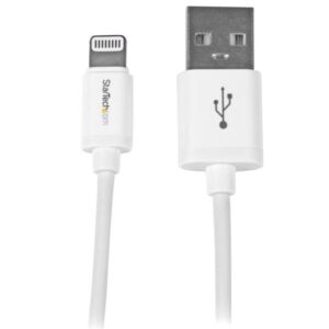 Cabo para Telem?vel Apple USBLT1MW USB A Macho - Lightning Macho (1 m) Branco - STARTECH