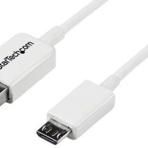 Cabo USB A Macho - Micro-USB B Macho Branco (2 mts) - STARTECH