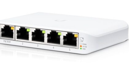 Switch USW Flex Mini 5 Portas Gigabit Managed PoE - UBIQUITI