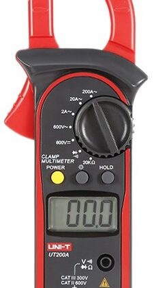Pinça Amperímétrica Digital AC/DC 600V 200A - UNI-T