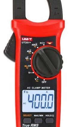 Pinça Amperímétrica Digital AC/DC 600V 400A True RMS - UNI-T UT201+