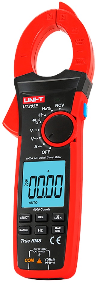 Pinça Amperimétrica CAT III 1000V / CAT IV 600V - UNI-T