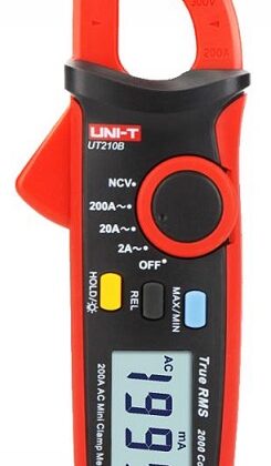 Pinça Amperímétrica Digital AC 200A True RMS - UNI-T