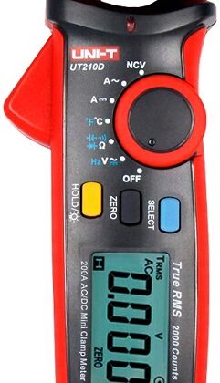 Pinça Amperímétrica Digital AC/DC c/ Multimetro True RMS - UNI-T