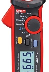 Pin?a Amper?m?trica Digital True RMS AC/DC 600mA/6000mA/60A AC/DC 600V - UNI-T