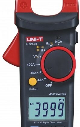 Pinça Amperímétrica Digital AC 4A/400A AC/DC 600V - UNI-T