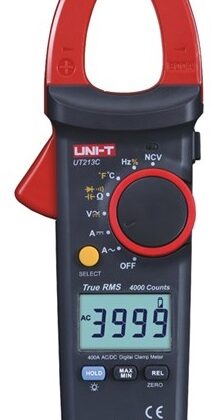 Pinça Amperímétrica Digital True RMS AC 40A/400A AC/DC 600V - UNI-T