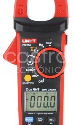 Pinça Amperímétrica Digital True RMS AC 60A/600A AC/DC 1000V - UNI-T