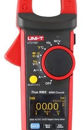 Pinça Amperímétrica Digital (LED) True RMS AC 60A/600A AC/DC 1000V - UNI-T