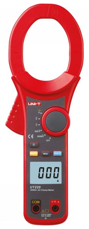 Pinça Amperímétrica Digital AC 2000A AC/DC 750V - UNI-T