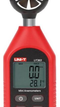 Anemómetro Digital 0~30M/S com Função de Temperatura - UNI-T