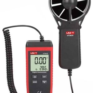 Anemómetro Digital 0~30M/S com Função de Temperatura - UNI-T