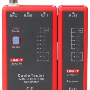 Testador de Rede, Telefone e Coaxial (RJ11, RJ45 e BNC) - UNI-T