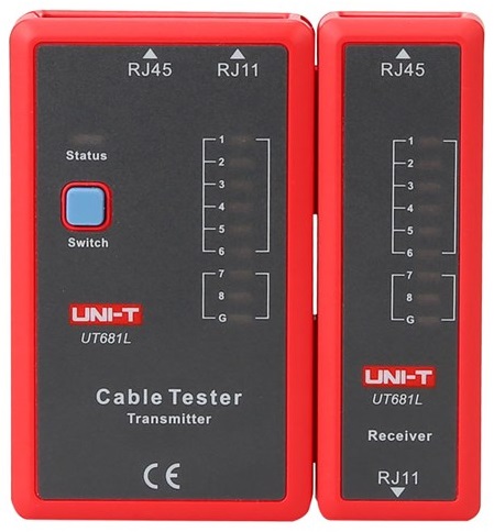 Testador de Rede RJ11 e RJ45 - UNI-T