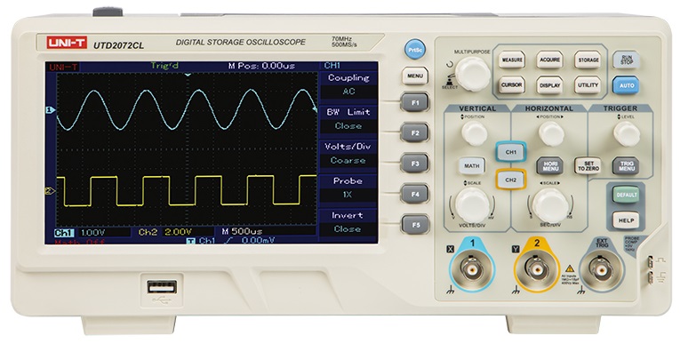 Osciloscópio Digital 70MHz 2 Canais - UNI-T
