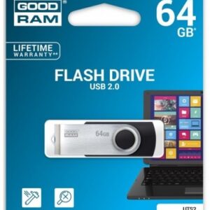 Pen Drive UTS2 64GB USB 2.0 (Preto/Cinzento) - GOODRAM