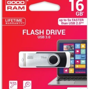 Pen Drive USB3.0 16GB UTS3 (Preto) - GOODRAM