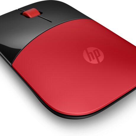 Rato RF Wireless Ótico 1200 DPI Ambidestro Vermelho - HP