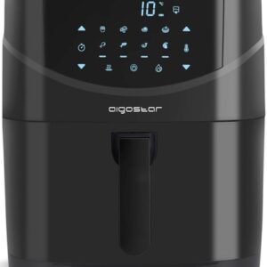 Fritadeira Eléctrica s/ Óleo + Cozedor a Vapor Chubby 1700W 7L (Preto)