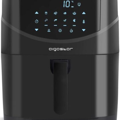 Fritadeira Eléctrica s/ Óleo + Cozedor a Vapor Chubby 1700W 7L (Preto)