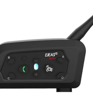 Intercomunicador V6PRO+ p/ Capacete Motociclo (Preto) - EJEAS