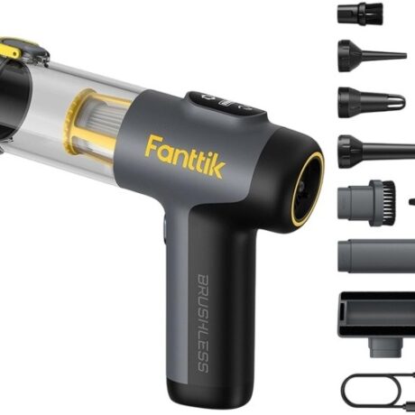 Aspirador Portátil Slim V9 Mix 80W 120ml p/ Carro- FANTTIK