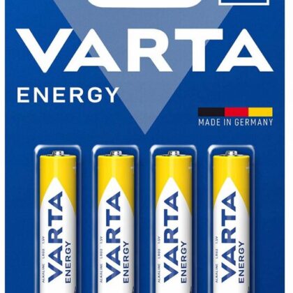 Blister de 4 Pilhas Alcalinas AAA LR03 - VARTA