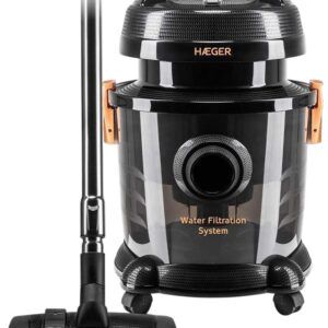 Aspirador Aquaclean s/ Saco VC-12W.045A c/ Filtro de Água 9L 1200W (Preto/Cobre) - HAEGER