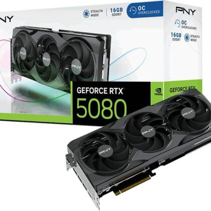 Placa Gráfica GeForce RTX 5080 Gaming Triple Fan OC 16GB GDDR7 DLSS4 - PNY